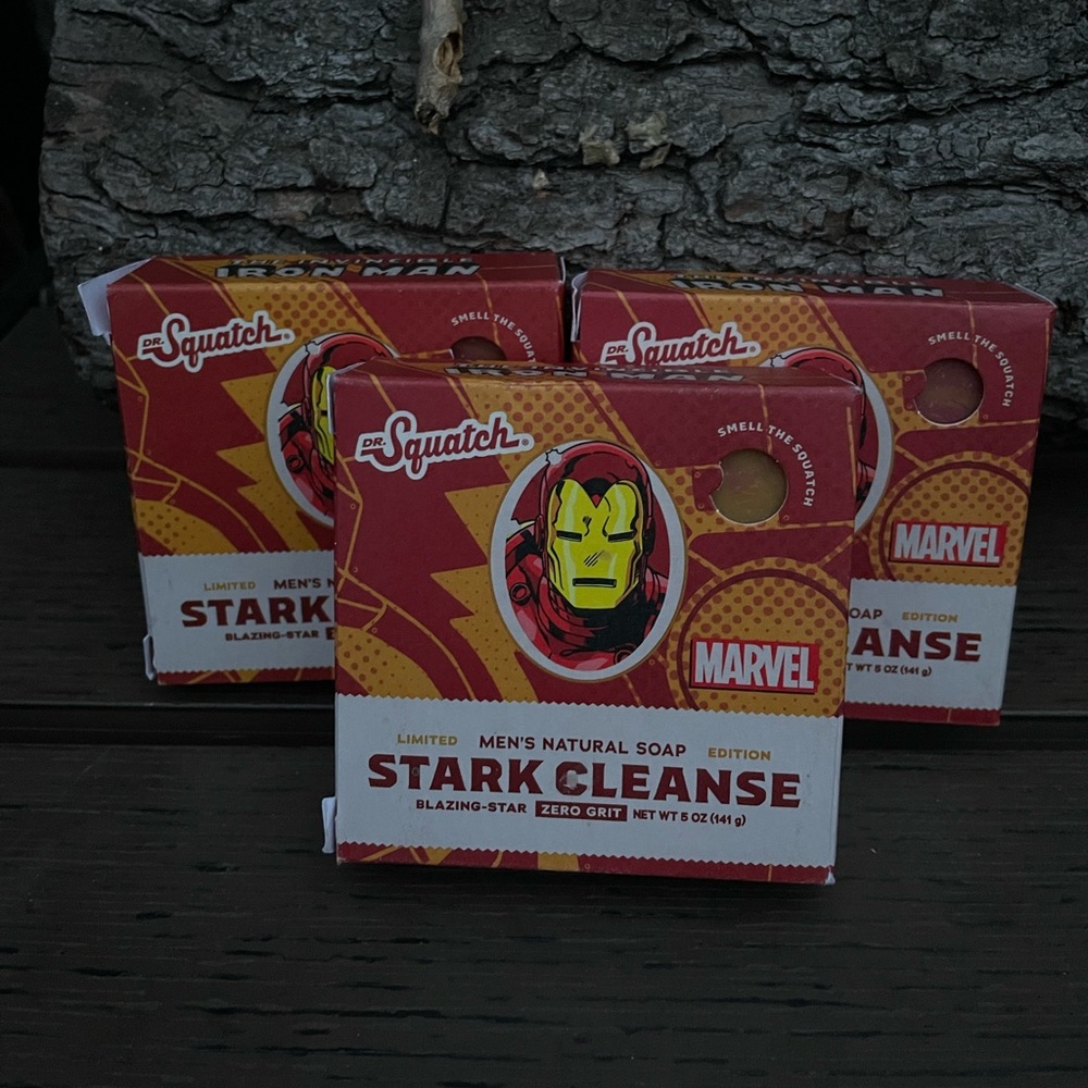 Lot of 3 New Dr Squatch Marvel Soaps Limited Edition